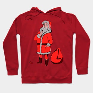 Santa Claus eats sweets Hoodie